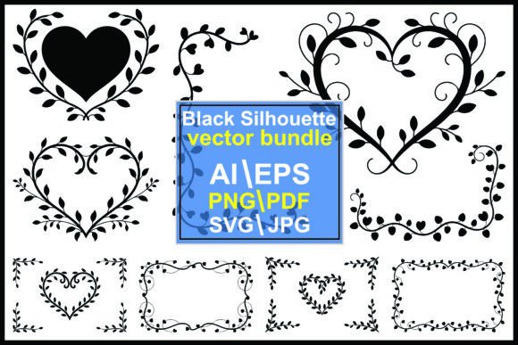 Black Floral Heart and Frame Decorative: A Designer's Guide