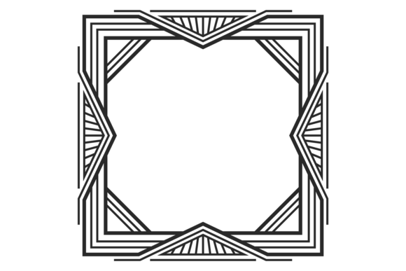 Classic Decorative Frame. Art Deco Patte: A Designer's Guide