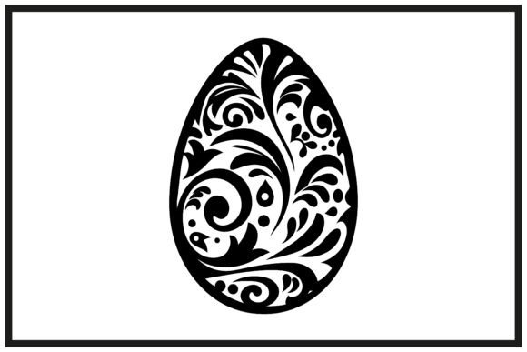 Decorative Easter Egg Silhouette Clipart: A Designer's Guide