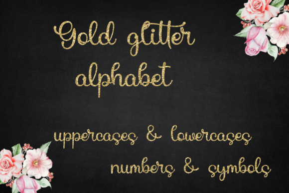 Decorative Gold Glitter Alphabet: Elevate Your Craft Designs Instantly