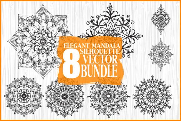 Decorative Mandala Vector: Precision-Cut Art for Modern Makers