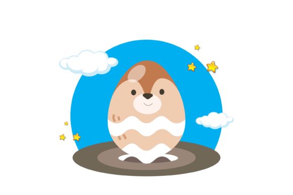 Easter Egg Decorative Cloud Background: A Dreamy Asset