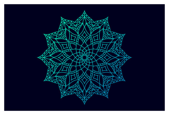 Elegant Flower Mandala Decorative: A Design Asset for Every Project
