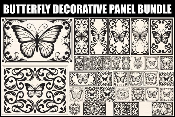 Elevate Your Craft with the Butterfly Decorative Panel Bundle