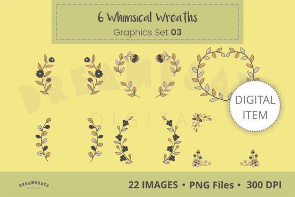 Elevate Your Designs with Decorative Wreaths & Laurels Clipart