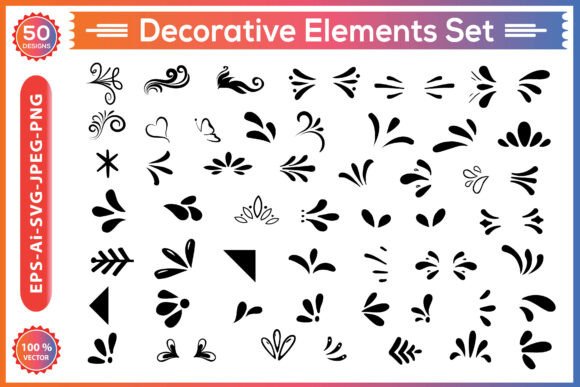 Elevate Your Projects with a Decorative Elements Set