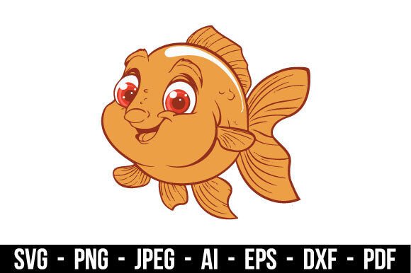 Embodying Elegance: The Decorative Golden Fish SVG