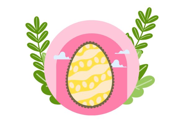 Exploring the Easter Egg with Scalloped Decorative Design