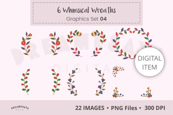Fresh Frames: Using Decorative Wreaths & Laurels Clipart 04