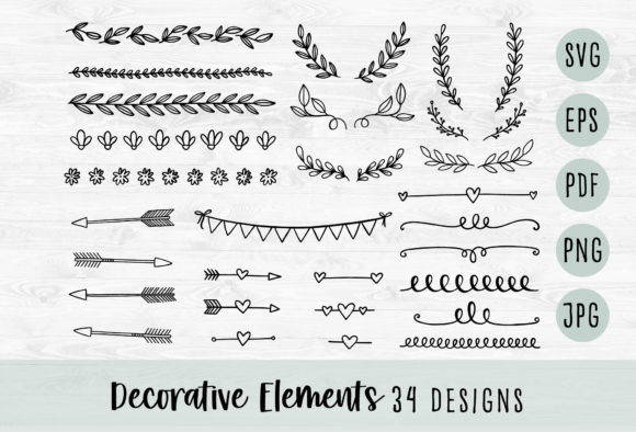 Hand Drawn Decorative Elements SVG: The Organic Design Toolkit