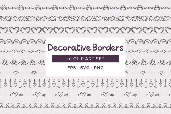 Line Art Decorative Borders: Adding a Hand-Drawn Heart to Your Designs