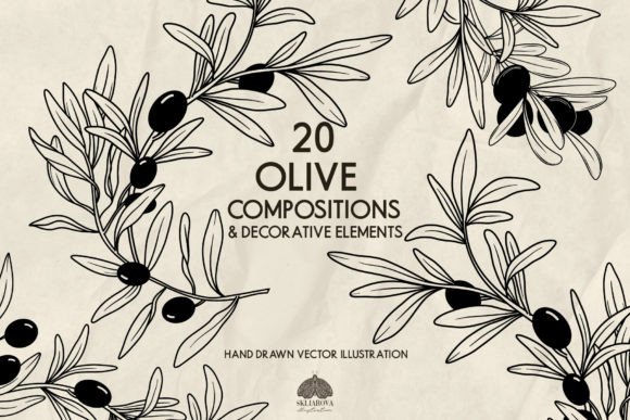Olive Decorative Ornaments SVG PNG EPS: A Design Asset