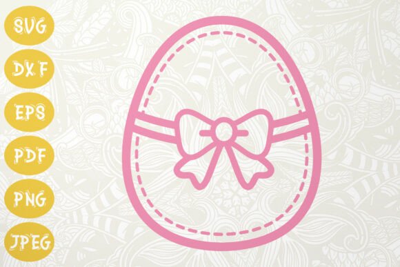 Spring Crafting Made Simple: Easter Egg Bow Decorative SVG