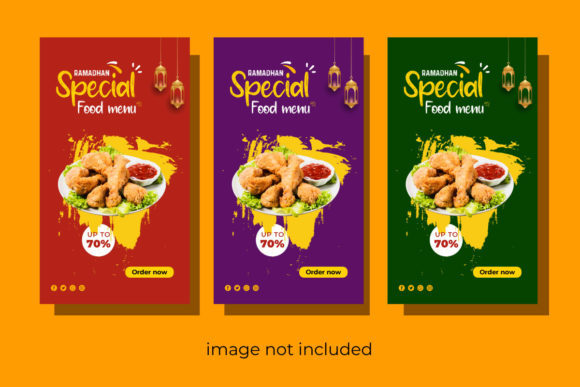 Stunning Ramadan Festival Decorative Food Banner Templates